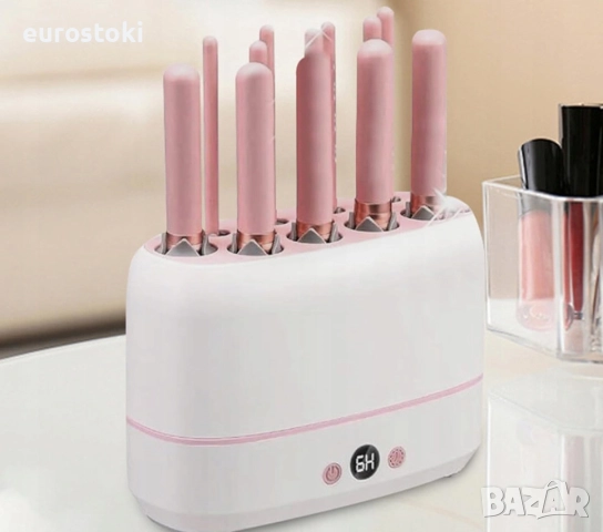 Професионална сушилня за грим четки, уред за сушене на четки за грим, вместмост 12 четки + 2 бр. гъб, снимка 7 - Козметични уреди - 52484634