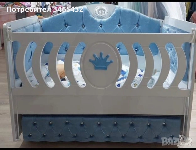 Ново кралски модел бебешко легло-люлка 