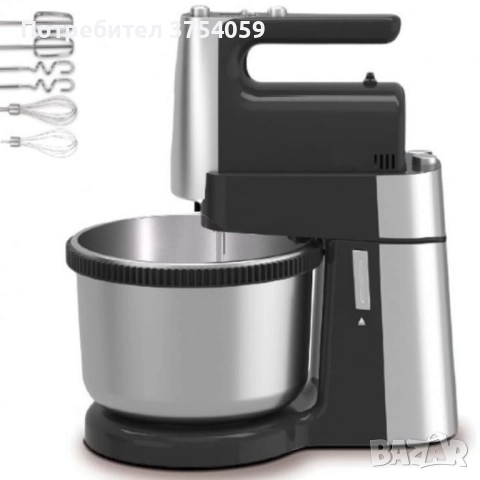 Миксер с купа Royalty Line RL-HM19015, 700W, 6 бъркалки, 3 л, Турбо, 5 скорости, снимка 12 - Миксери - 51698434