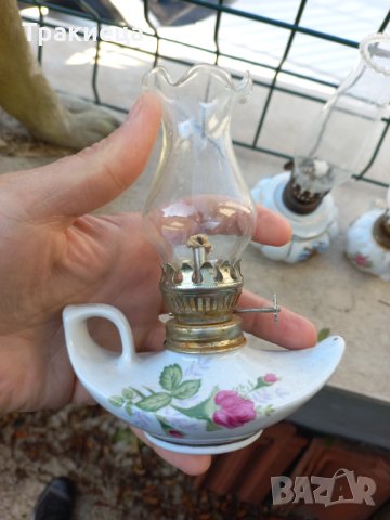 Порцеланова газена лампа лот колекция-4 бр, снимка 6 - Антикварни и старинни предмети - 42636141
