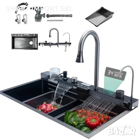 Многофункционална мивка Smart Heater 68х46 см, филтър за вода