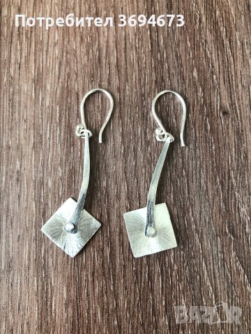 Сребърни обици, снимка 2 - Обеци - 40270409