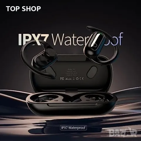 Нови Bluetooth 5.3 Отворени Безжични Слушалки, 55Ч Възпроизвеждане, IPX7 Водоустойчиви, снимка 4 - Bluetooth слушалки - 49444307