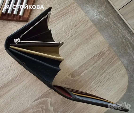 Голям кожен портфейл - естествена кожа, снимка 6 - Портфейли, портмонета - 51623227