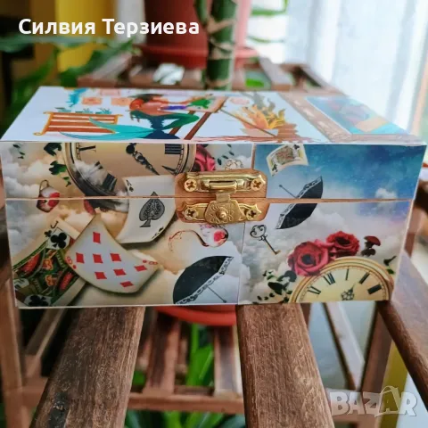Ръчно изработена дървена кутия , снимка 2 - Декорация за дома - 50347116
