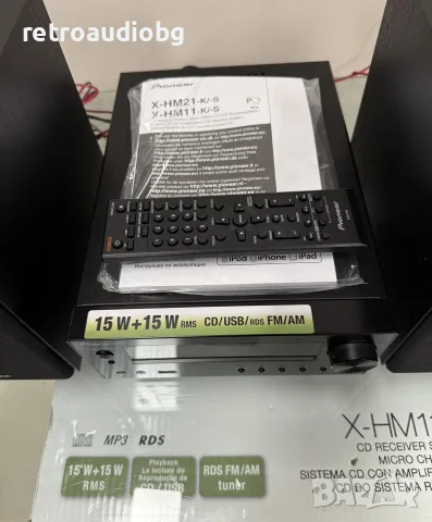 🔈Мини аудио система - Pioneer X-HM11-K - нова с дистанционно и кашон - Bluetooth,AUX,FM,CD,USB🔈, снимка 4 - Аудиосистеми - 56086411
