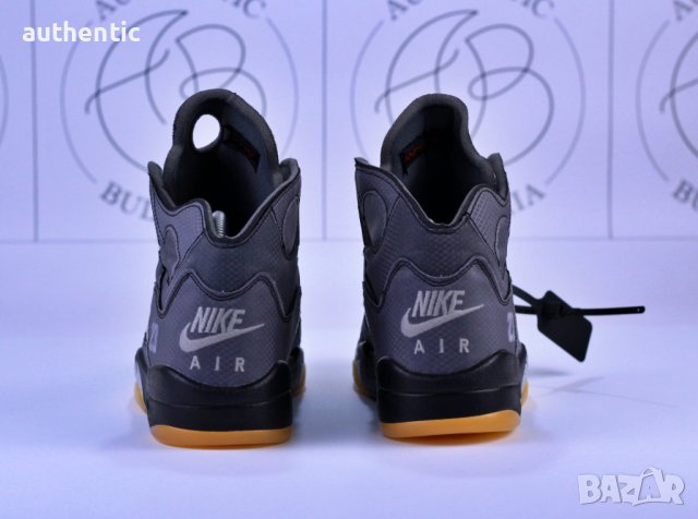 Nike Air Jordan 5 Off-White, снимка 8 - Маратонки - 44313832