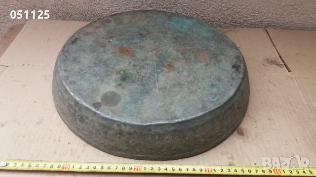 масивна бакърена кована тава - възрожденска , снимка 13 - Антикварни и старинни предмети - 40518845