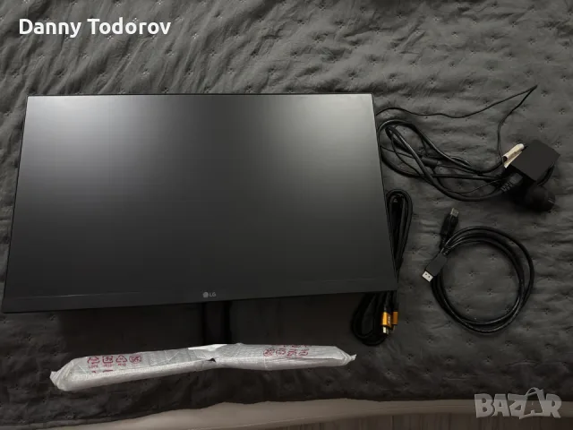 Геймърски монитор LG UltraGear 24GN600-B (24", 144Hz, 1ms IPS) – Пълен комплект, снимка 2 - Монитори - 55891431