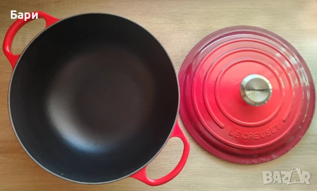 Le Creuset френска чугунена тенджера с капак 4,1 л, снимка 3 - Съдове за готвене - 50693479