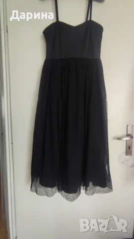 Черна лятна рокля Stradivarius