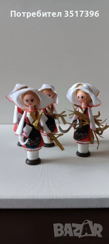 Кукли сувенири - Ръчно изработени дървени кукли с национални носии - Жътвари, снимка 4 - Декорация за дома - 50823487