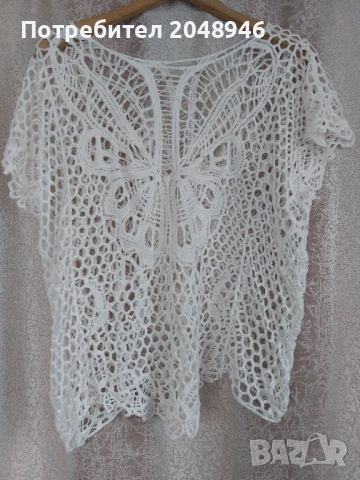 Дамска ажурена блуза