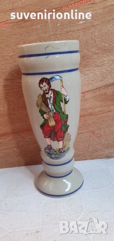 Стара керамична ваза , снимка 1