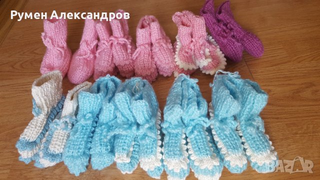 Домашни вълнени чорапи и терлици ръчна изработка, снимка 14 - Мъжки чорапи - 41689558