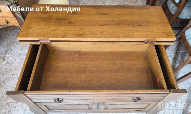 Дъбов нисък шкаф, снимка 4 - Шкафове - 53858767