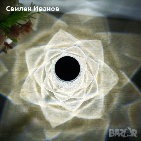 LED RGB сензорна настолна кристална лампа с функция за 16 цвята и дистанционно управление, снимка 4 - Други - 42618103