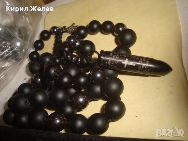 МОДЕН СКЪП ХЕНД МЕЙД МЕДАЛЬОН ОГЪРЛИЦА - БРОЕНИЦА от БЛАГОРОДНА СТОМАНА и ЧЕРЕН ОНИКС 24345, снимка 10 - Колиета, медальони, синджири - 33876200