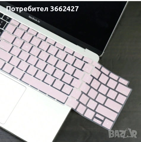 Калъф за клавиатура (американска версия) за MacBook Air 13" Розов / 2020 Air 13 A2179 A2337, снимка 3 - Калъфи, кейсове - 53734668
