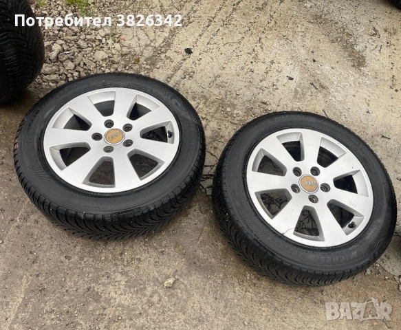 Джанти за Ауди с зимни гуми Michelin, снимка 3 - Гуми и джанти - 52340784