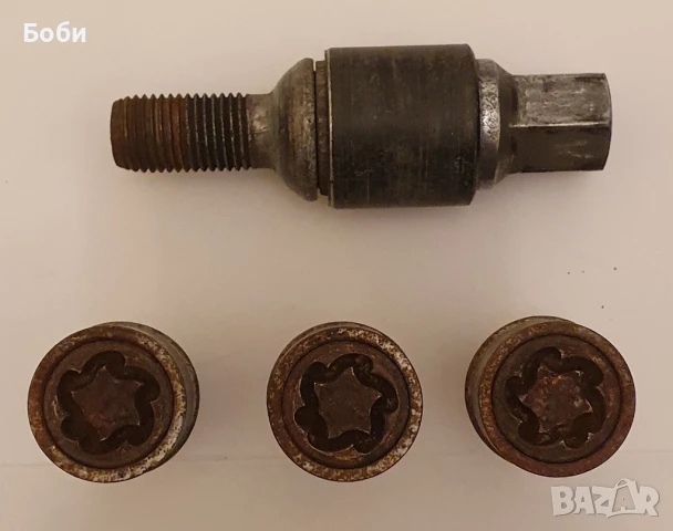 Оригинални секретни болтове Ауди 4 броя + ключ + кутия, снимка 3 - Аксесоари и консумативи - 50787961