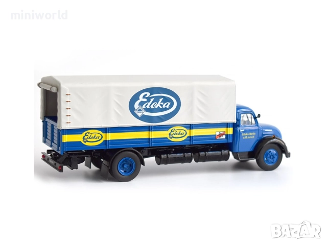 Magirus Deutz S6500 Truck Edeka Telonato 1956 - мащаб 1:43 на DeAgostini моделът е нов в кутия, снимка 2 - Колекции - 52307230
