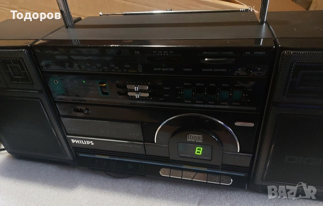 Philips D8874 Compact disc stereo radio cassette recorder , снимка 6 - Радиокасетофони, транзистори - 53003449