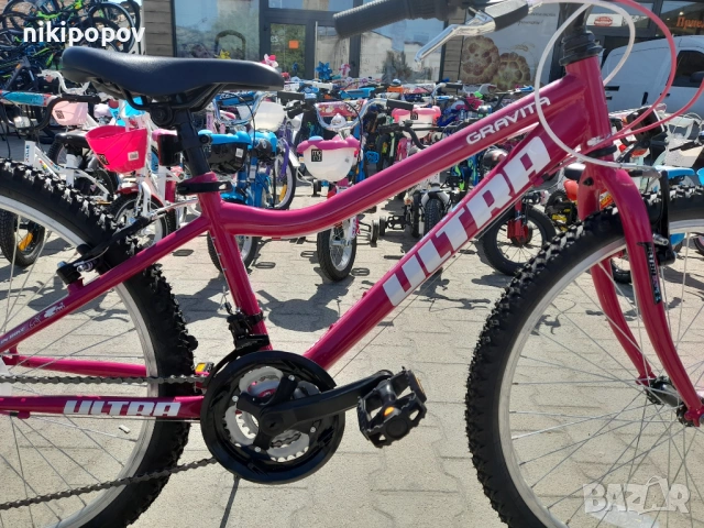 CROSS Велосипед 24" Ultra GRAVITA розов, снимка 3 - Велосипеди - 53848533