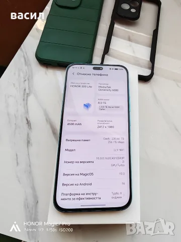 Отличен honor 200 lite , снимка 2 - Huawei - 56241645