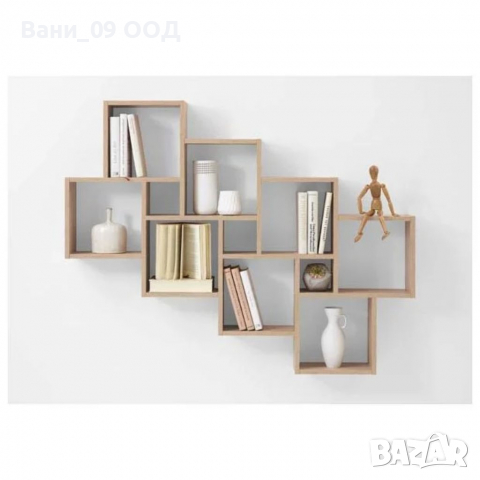 Страхотна голяма стенна етажерка-2 размера и цвята, снимка 3 - Етажерки - 36210843