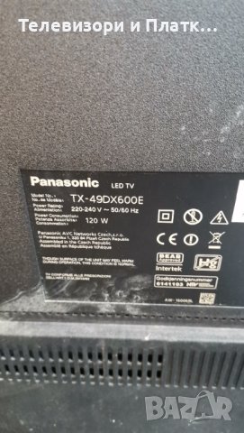 Panasonic TX-49DX600E TNPH1160 1a TNPA6232 1p 6870c-0627a 