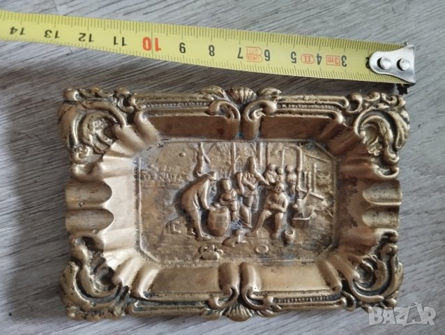 стар месингов пепелник, снимка 3 - Други ценни предмети - 41350361