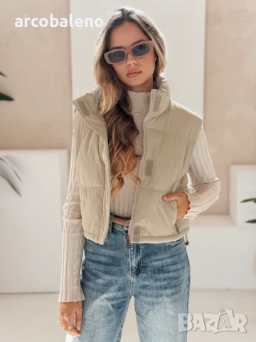 Дамски ватиран елек, 5цвята , снимка 17 - Якета - 51345870