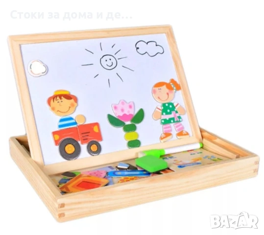 ✨Дървена дъска (кутия с магнитен пъзел)