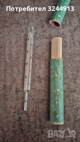 Стар медицински термометър , снимка 3 - Уреди за диагностика - 53644522