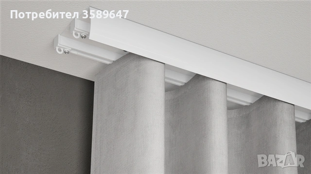 Алуминиев корниз с бленда Gardinia Олеа 300 - двуканален, снимка 2 - Други стоки за дома - 53838262