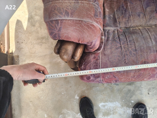 Кресло фотьойл от дъбов масив с дърворезба , снимка 6 - Столове - 53138865