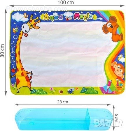 Детско килимче за рисуване 100х80 см XXL размер, снимка 3 - Рисуване и оцветяване - 41374566