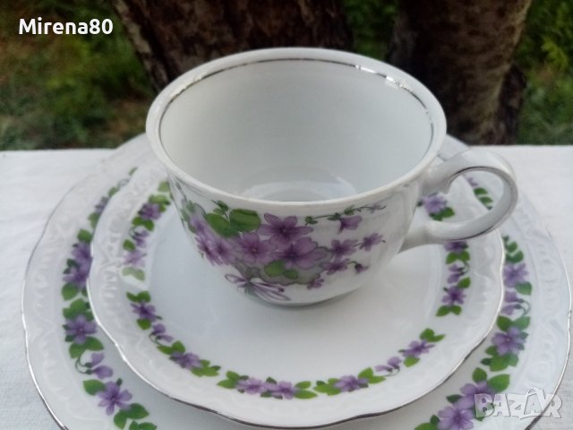 * Mitterteich Bavaria * - старинен сервиз теменужки, снимка 16 - Сервизи - 41769020