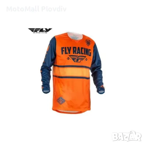 Fly racing джърси kinetic era orange navy мотокрос фанелка, снимка 2 - Аксесоари и консумативи - 49160192
