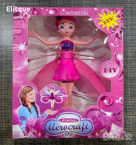 Магическа летяща приказна фея "Ella" Princess Aircraft с LED светлини