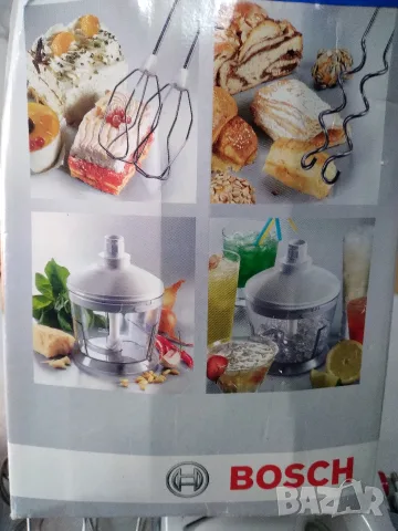 Миксер BOSCH MFQ 3550 450W с чопър, снимка 2 - Миксери - 56279216