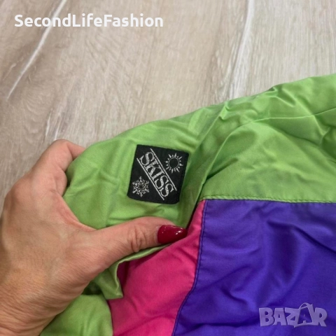 Ски яке Skiss дамско винтидж лилаво размер M ретро ​​90-те., снимка 3 - Зимни спортове - 52500838