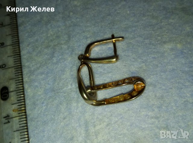 ИЗИСКАНА ДИЗАЙНЕРСКА СРЕБЪРНА с ПОЗЛАТА АРТ ОБЕЦА ПОЗЛАТЕНО СРЕБРО 925 АНГЛИЙСКА ИЗРАБОТКА 39931, снимка 12 - Обеци - 42405283