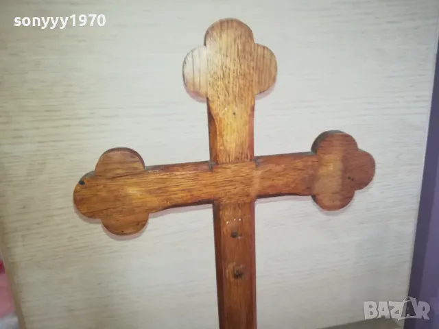 голям дървен кръст 1111241546, снимка 7 - Антикварни и старинни предмети - 47926713