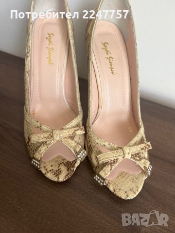 Леопардови обувки размер 37, снимка 2 - Дамски обувки на ток - 42414103
