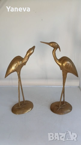 ​„Танцът на чаплите – символ на дълголетие, мир  благородство и семейно щастие., снимка 9 - Статуетки - 53114567