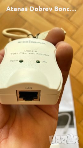 EDIMAX Адаптер USB to I-net, снимка 2 - Кабели и адаптери - 44340002
