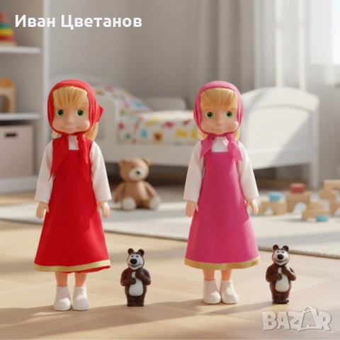 Голяма музикална детска кукла Маша от Маша и Мечокът
