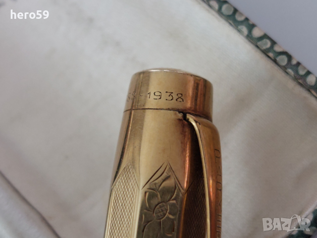 RRR-Златна 14к писалка PARKER(Паркер)солидно злато 14 к, снимка 15 - Антикварни и старинни предмети - 36517127